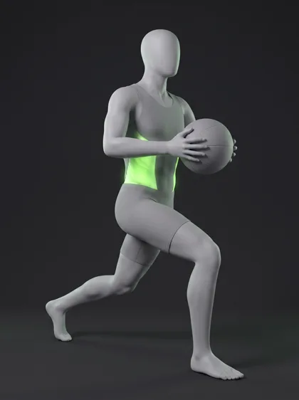 Medicine Ball Lunge with Twist