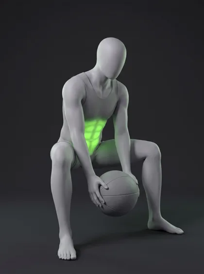 Seated Overhead Medicine Ball Slam