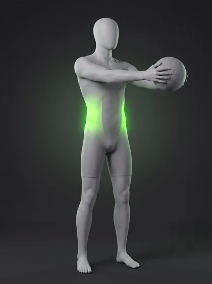 Standing Medicine Ball Twist