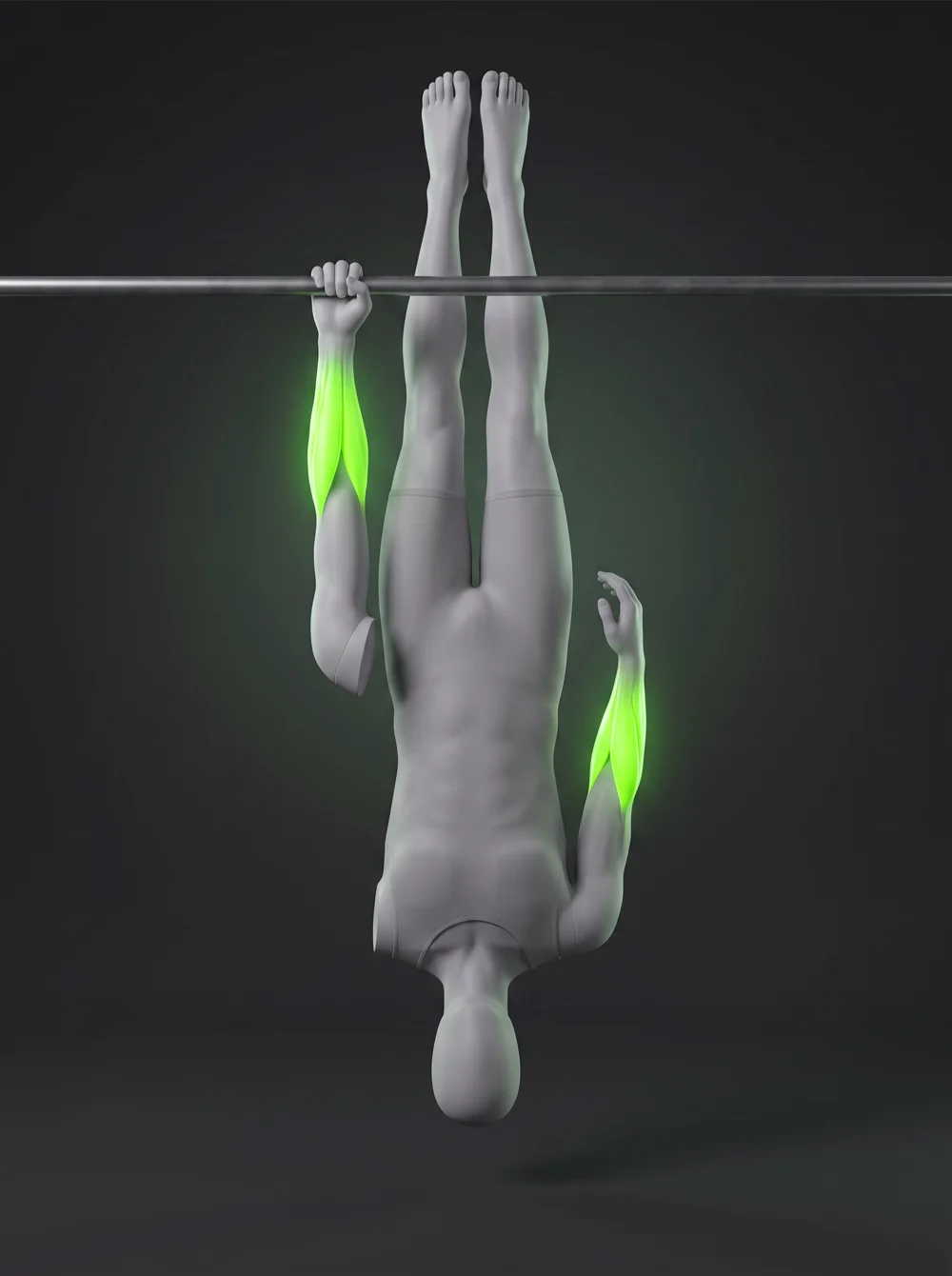 One-Arm Inverted Hang