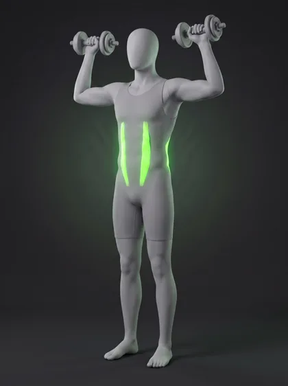 Overhead Dumbbell Carry