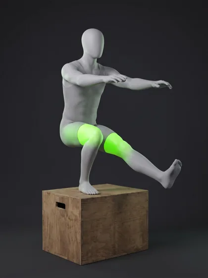 Pistol Squat to Box