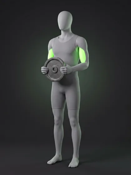 Plate Bicep Curl