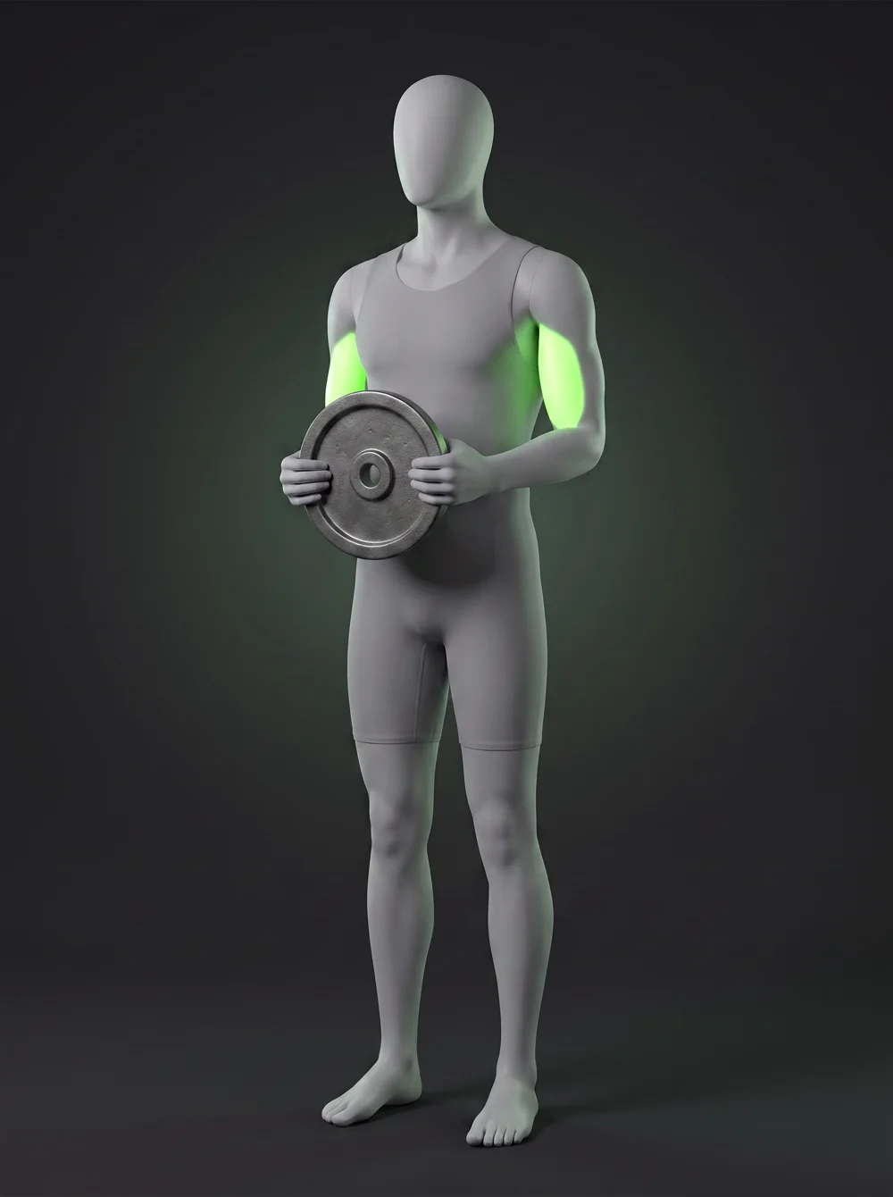 Plate Bicep Curl