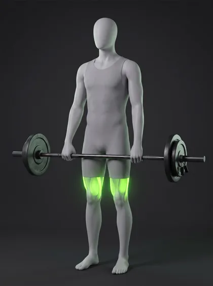 Rack Pull Below Knee