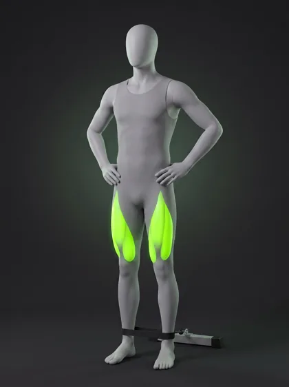 Standing Resistance Band Leg Extension