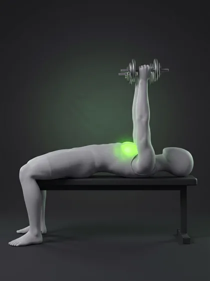Reverse-Grip Dumbbell Bench Press