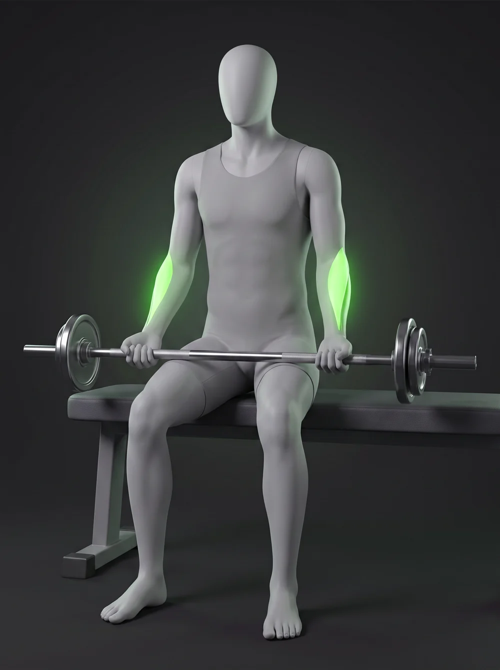 Barbell Reverse Wrist Curl