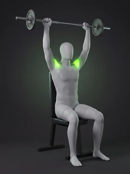 Seated Barbell Overhead Press