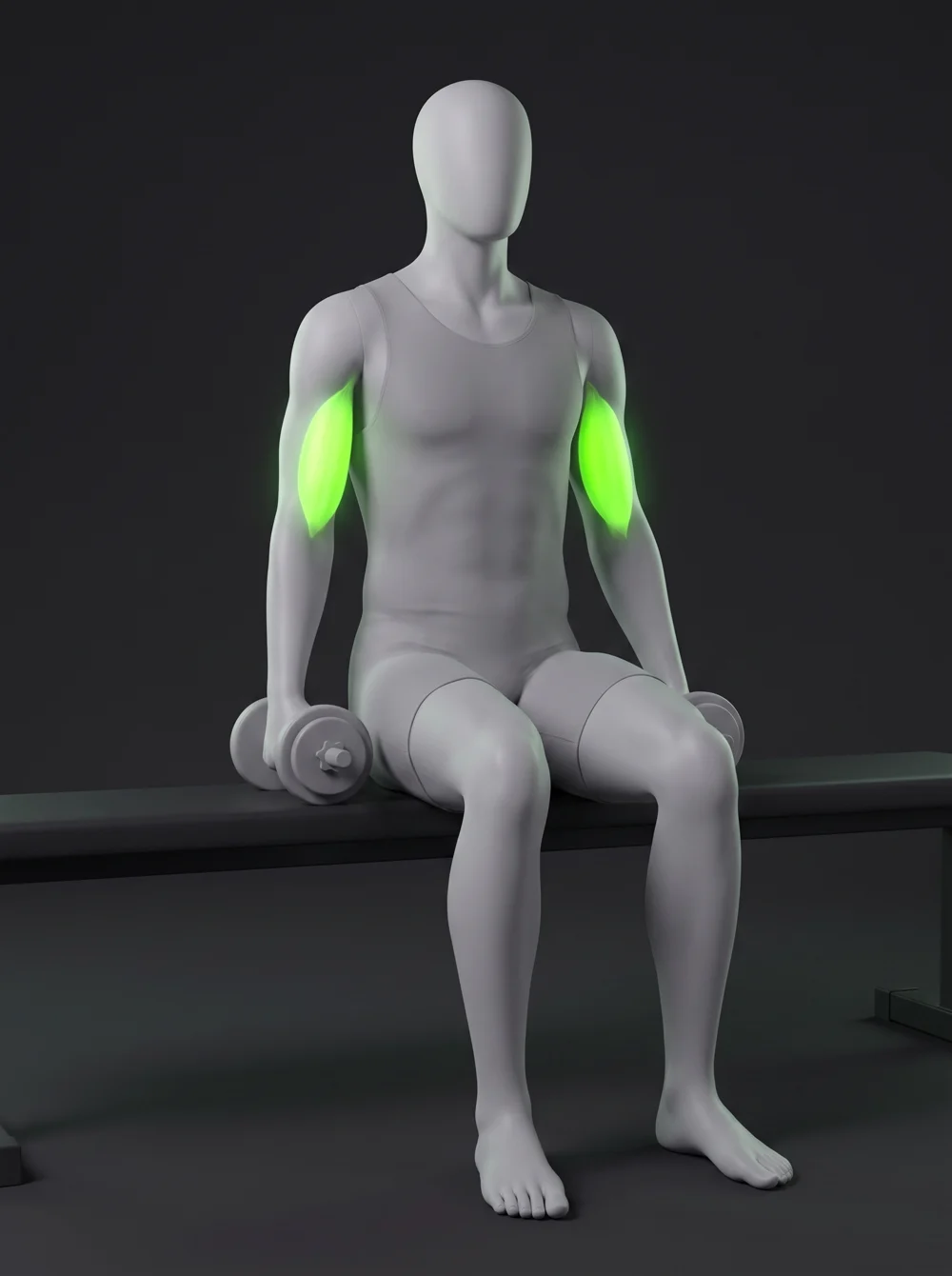 Seated Dumbbell Curl