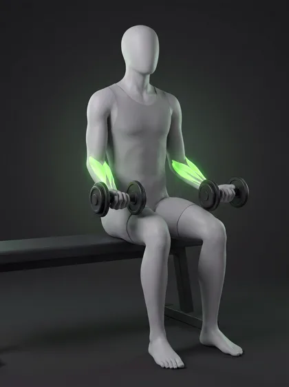 Seated Dumbbell Wrist Curl