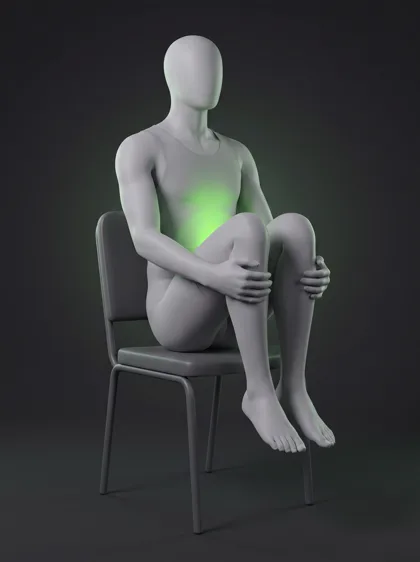 Seated Assisted Knee-to-Chest