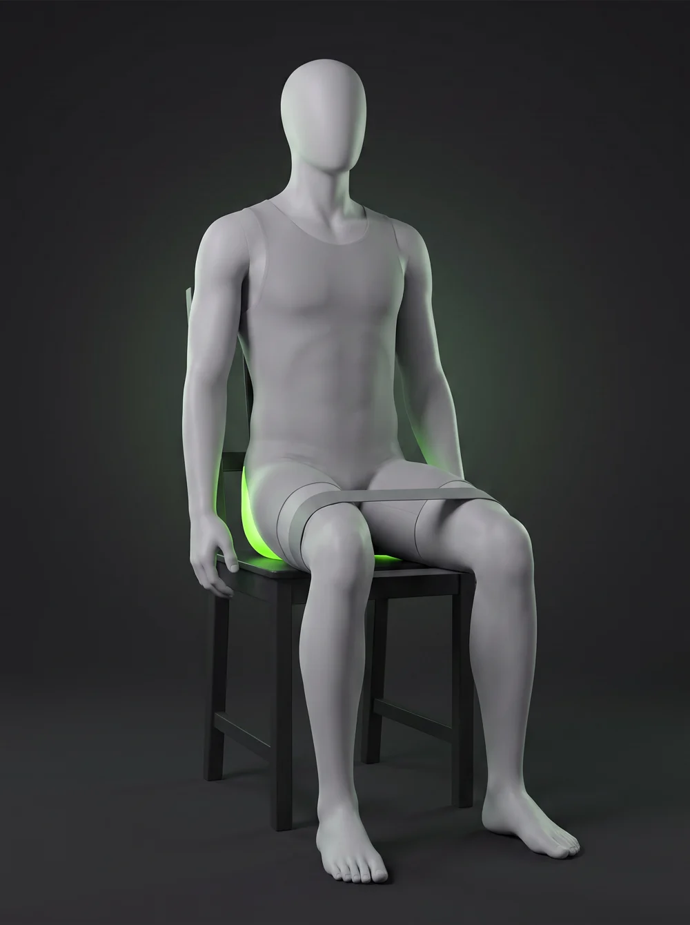 Seated Resistance Band Leg Abduction