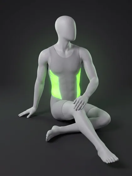 Seated Spinal Twist (bodyweight)