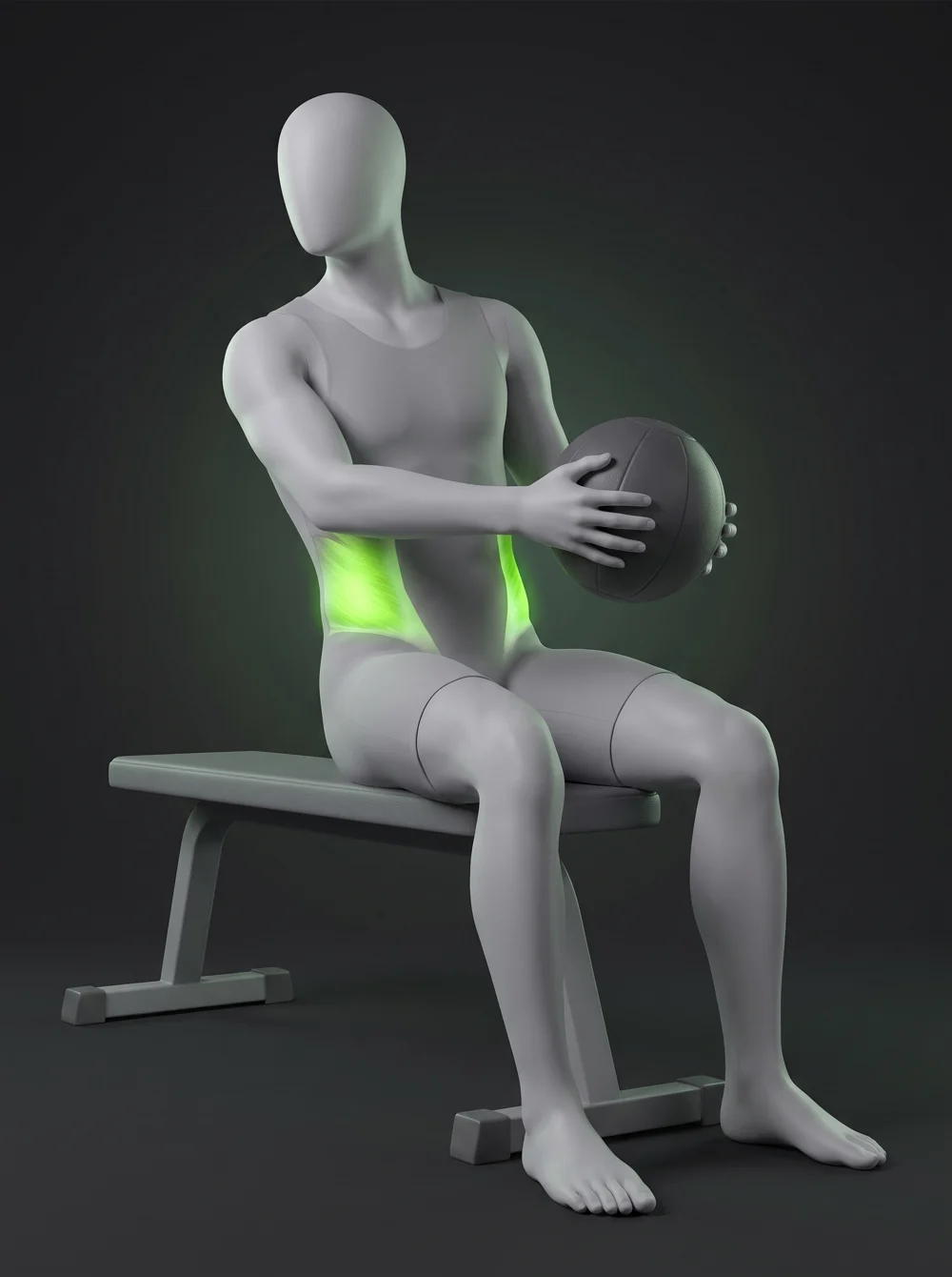 Seated Weighted Russian Twist