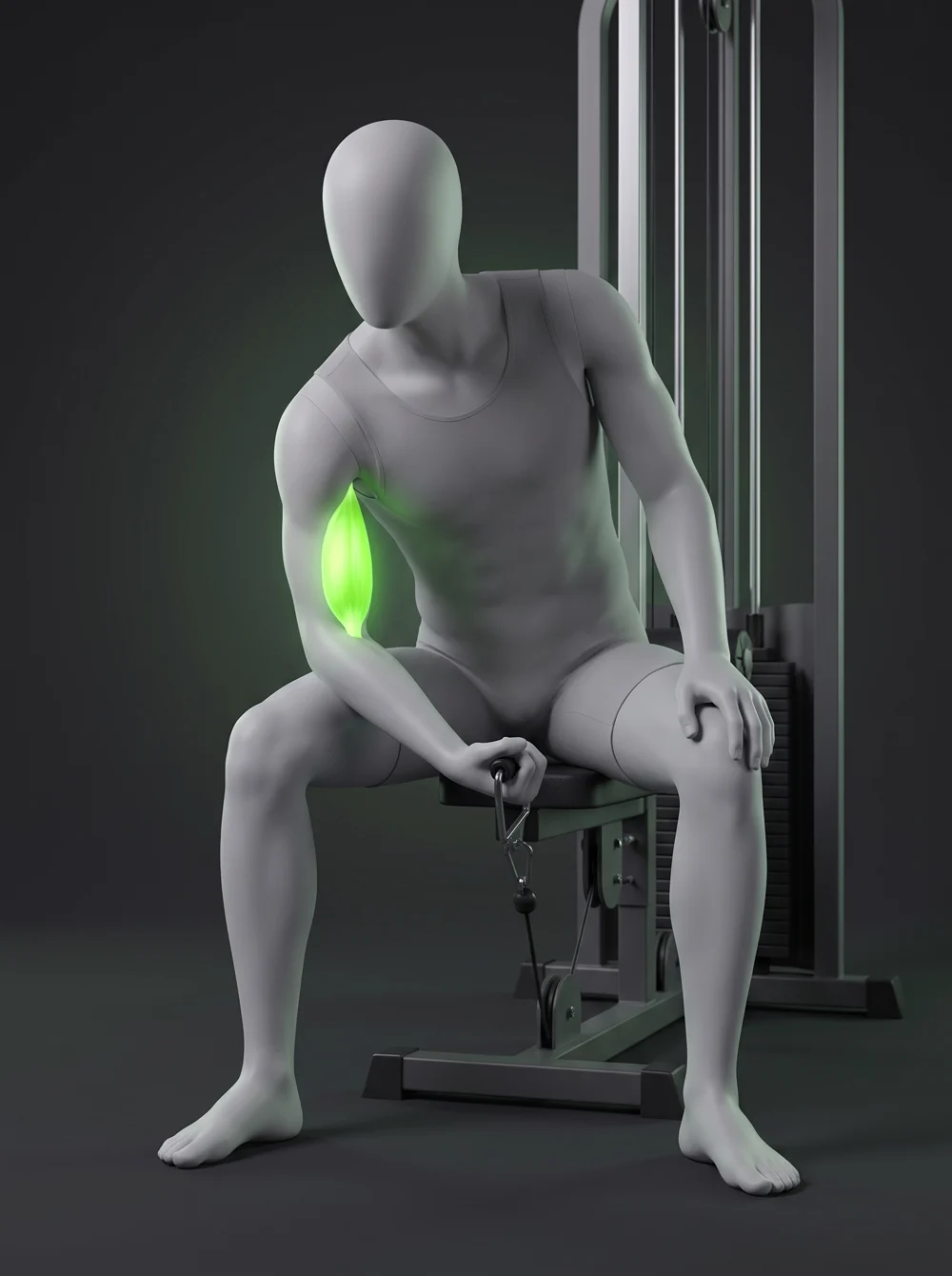 Single-Arm Cable Concentration Curl