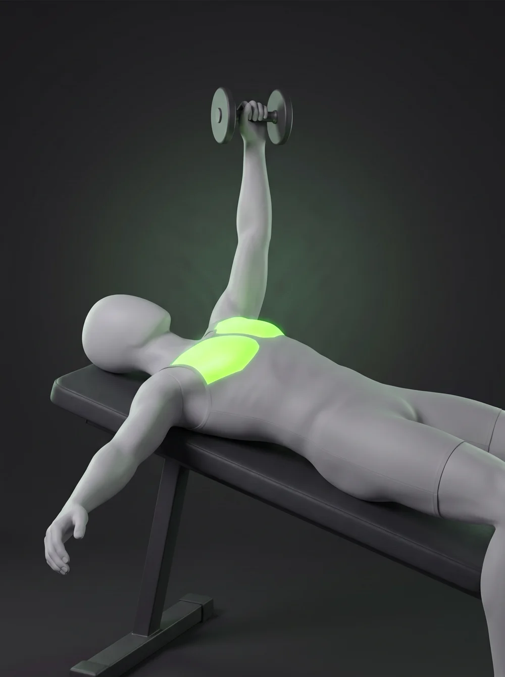 Single-Arm Decline Dumbbell Press