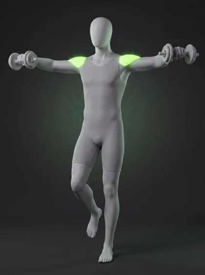 Single-Leg Dumbbell Lateral Raise