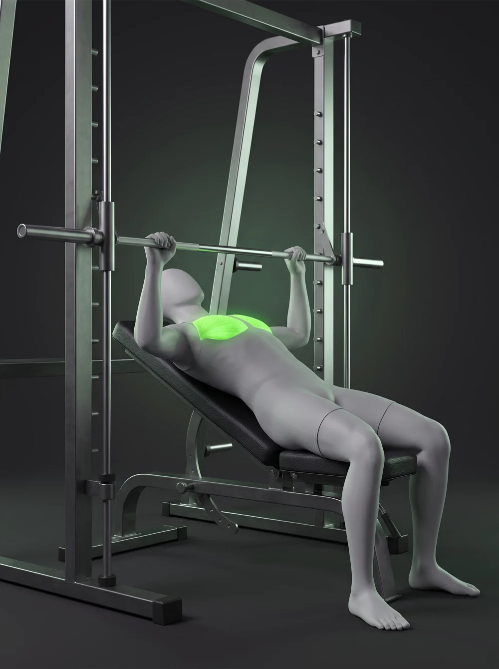 Smith Machine Decline Bench Press