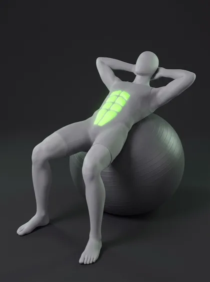 Swiss Ball Crunch