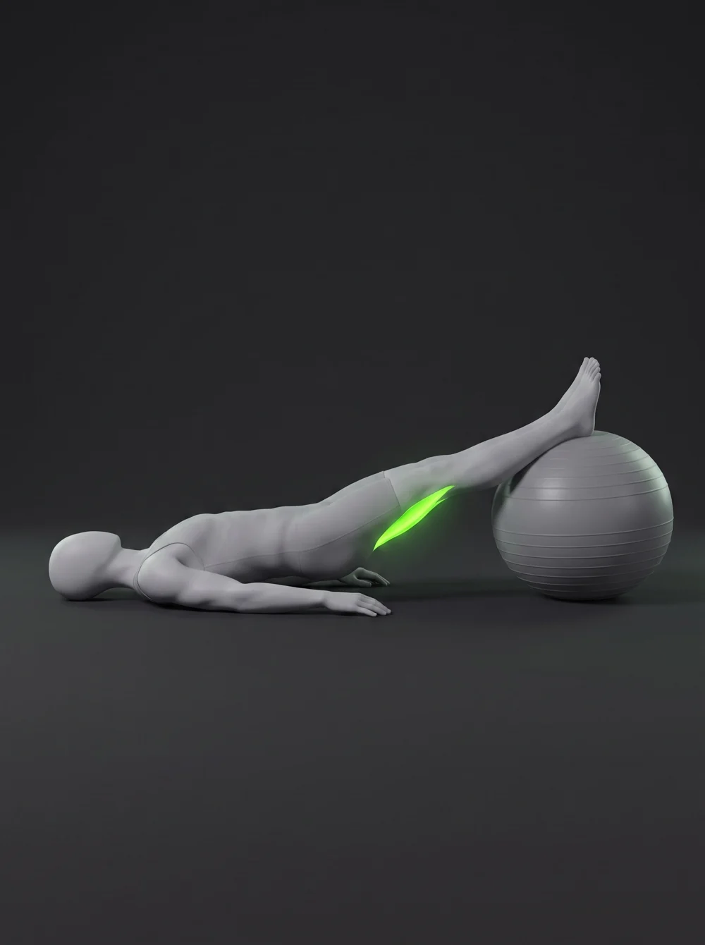 Stability Ball Leg Curl
