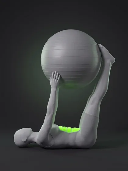 Stability Ball V-Pass