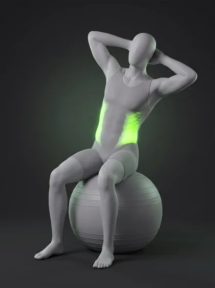 Seated Stability Ball Side Bend