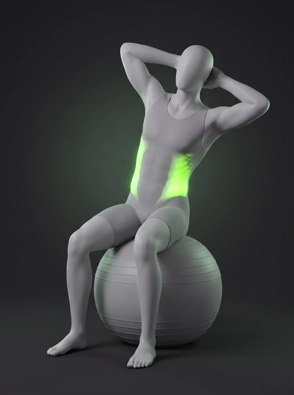 Seated Stability Ball Side Bend