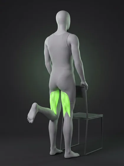 Supported Standing Hamstring Curl
