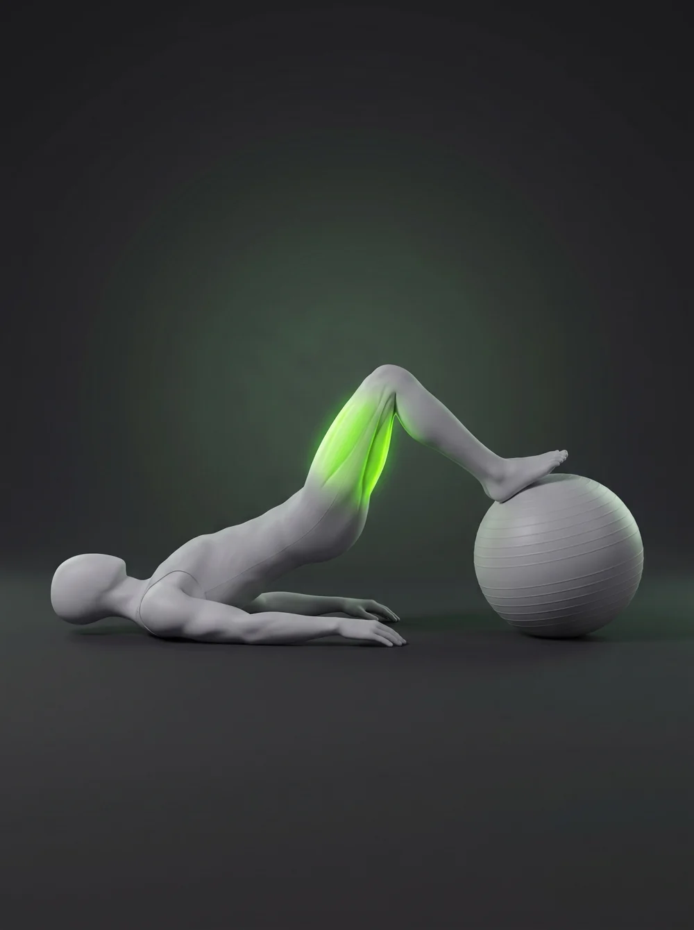 Swiss Ball Leg Curl