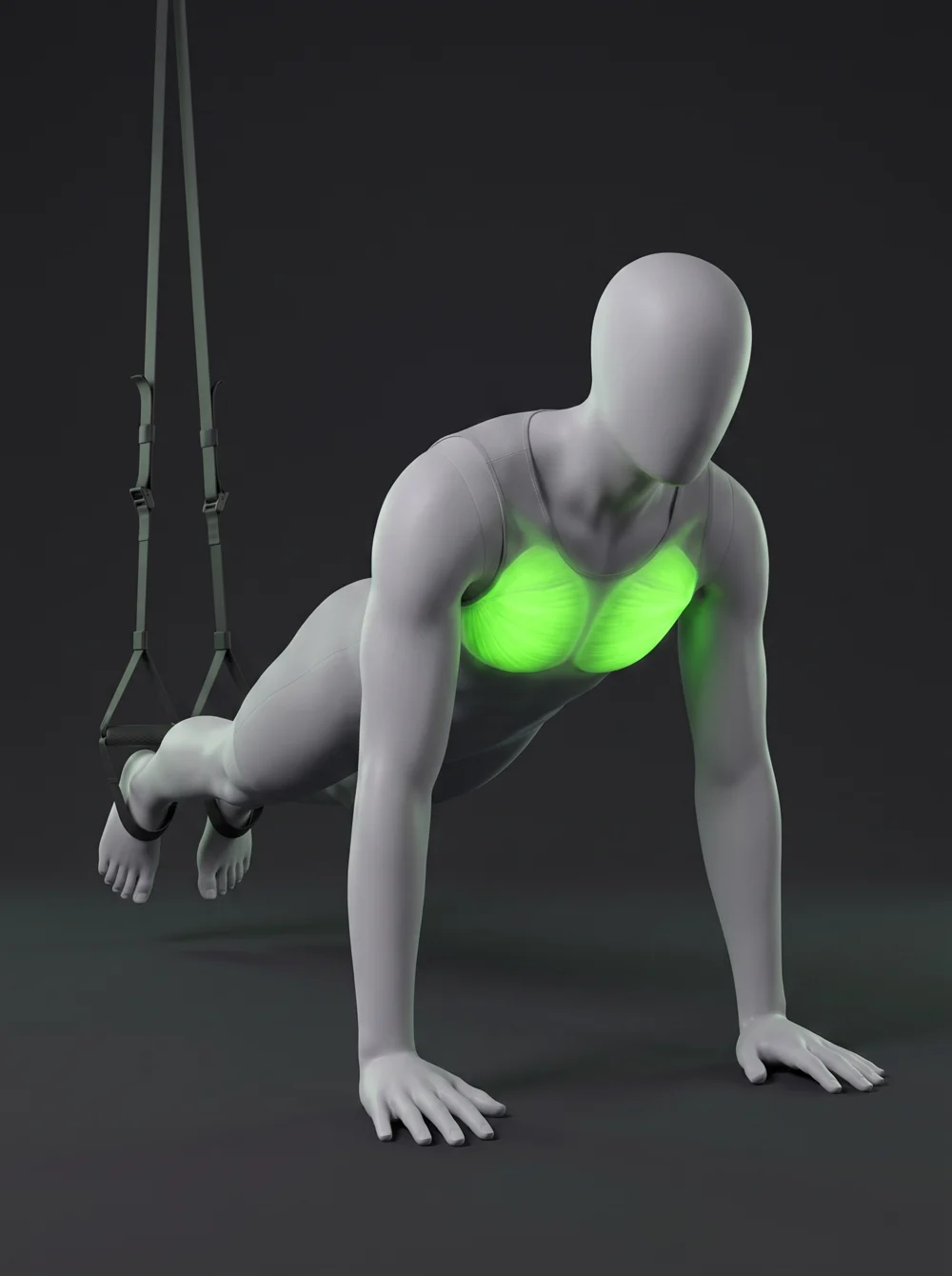 TRX Decline Chest Press
