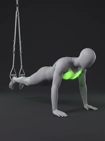 TRX Push-Up with Knee Tuck