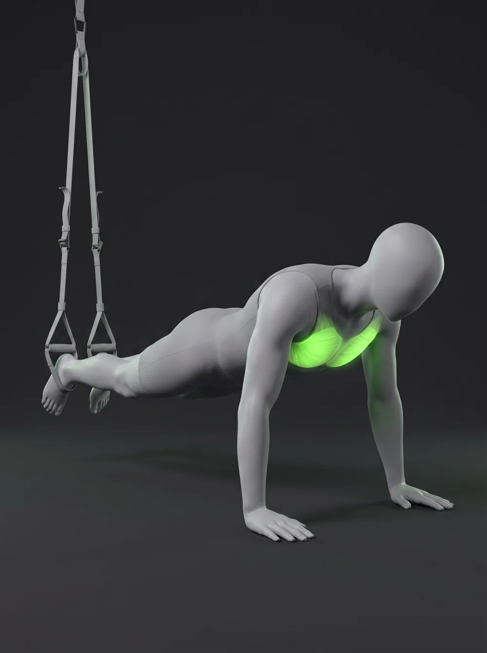 TRX Push-Up with Knee Tuck