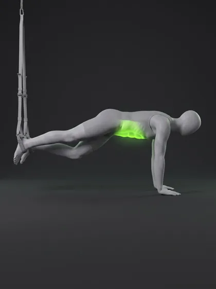 TRX Reverse Crunch