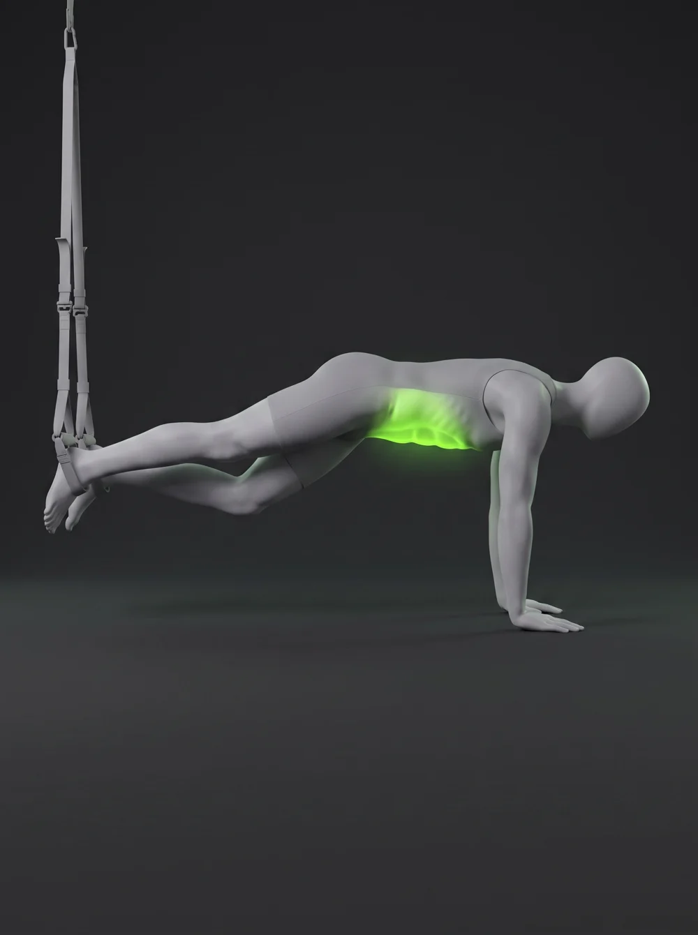 TRX Reverse Crunch