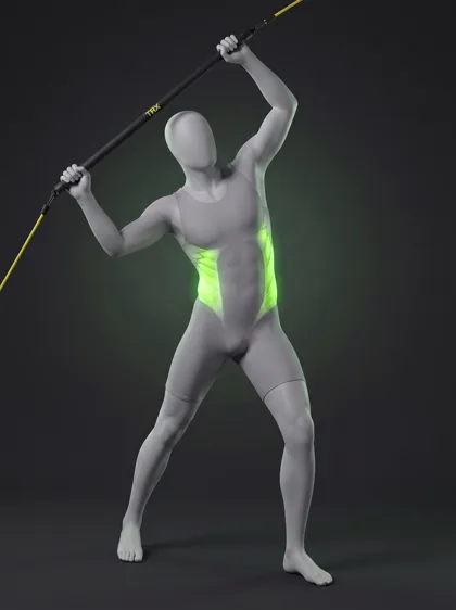 TRX Rip Trainer Low to High Chop
