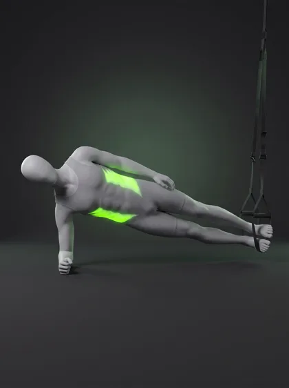 TRX Side Plank Hip Dip
