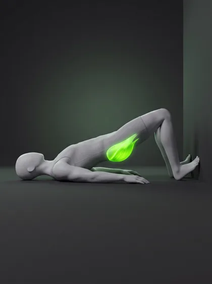 Wall Glute Isometric Press