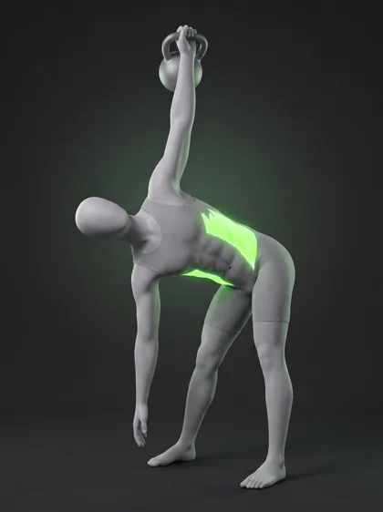 Kettlebell Windmill (dumbbell or kettlebell)